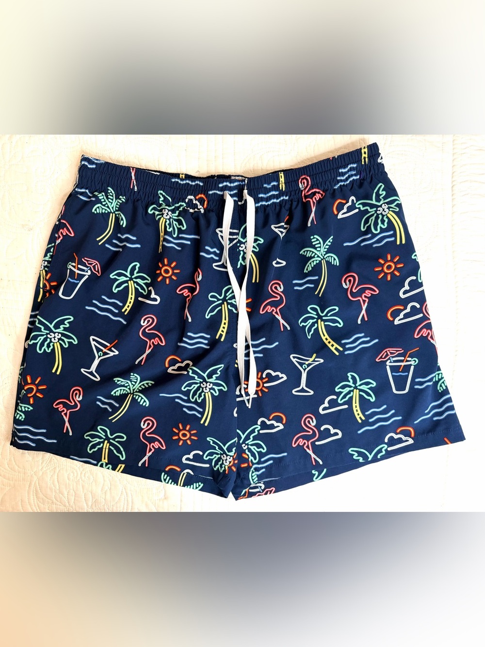Chubbies The Neon Lights Classic Swim Trunks With Liner 5.5" Men's XXL Shorts